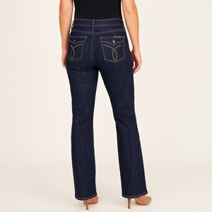 Calvin Klein Lt Stone Enzyme Wash Mid Rise Lean Bootcut Denim Jeans Womens 8/32